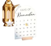 Festive Countdown Calendar, Movable Magnet as Advent Decoration, Countdown Calendar Decoration Made of Wood and Acrylic, for Home, Table, Fireplace, Bedroom, Office, Living Room