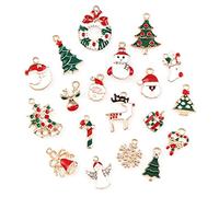 Festive Craft Charms - Colorful Holiday Pendants for Earrings, Keychains, DIY Jewelry Making - Christmas & New Year Decorations - Artisan Crafters & Seasonal Shoppers
