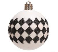 Festive Decoration Essentials Set of 6 Plastic Christmas Balls Perfect for Home Styling (C)