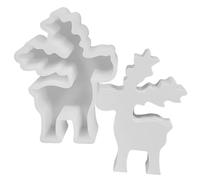 Festive Deer Candle Mould - Christmas Deer Candle Mould | Handmade Soap Making Mould | Resin Crafts to Make a Deer of N Pendant