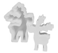 Festive Deer Candle Mould - Christmas Deer Candle Mould | Handmade Soap Making Mould | Resin Crafts to Make a Deer of N Pendant