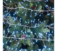 Festive Dewdrop 3M White LED Cluster Micro Wire Fairy Lights - 360 Lights