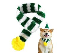 Festive Dog Ties - Christmas Themed Pet Scarf, Lightweight Dog Scarf | Warm Striped Pet Scarf, Christmas Scarf for Pets, Rabbits, Cats and Dogs