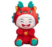 Festive Dragon Stuffed Animal Toy Pendant Red Mascots New Year Decoration Pendant Gift Plush Toy Stuffed Animal Indoor Decoration