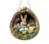 Festive Easter Door Decor 30cm Wooden Bunny for Home(GJ831-004)
