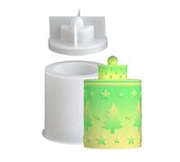 Festive Embossed Silicone Crafting Set Create Decorative Storage Jars for Holiday Gifts and Home Organization Silicone for Resin Craft Holiday Decoration