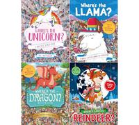Festive & Fantasy Adventures Collection: 4-Book Set by Paul Moran (Where's the Unicorn?, Where's the Llama?, Where's the Dragon?, Where's Santa's Reindeer?) - Paperback
