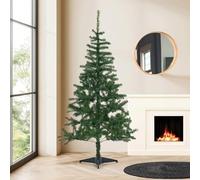 Festive Feeling Christmas Tree 6ft Features 400 Branch Tips Indoor Use Sturdy Plastic Stand H180cm (approximate)- Green