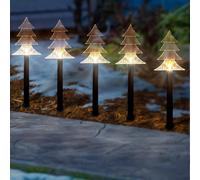 Festive Fix 5 Piece Stake Lights Christmas Tree Led Stake Lights With Multiple Modes Outdoor Stakes Tree Light Decor Garden Light