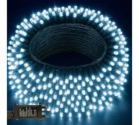 Festive Fix Christmas Tree Lights 10m 100 LED - Mains Powered Fairy String Lights for Indoor & Outdoor Use - Waterproof Decorative Lights for Home & Garden