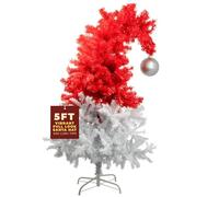 Festive Fix Premium Artificial Christmas Tree with Metal Stand - Lush PVC Branches, Easy Assembly - A Perfect Centerpiece for Holiday Décor (4ft, 5ft, 6ft,7ft) (5 feet Santa)