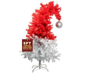Festive Fix Premium Artificial Christmas Tree with Metal Stand - Lush PVC Branches, Easy Assembly - A Perfect Centerpiece for Holiday Décor (4ft, 5ft, 6ft,7ft) (5 feet Santa)