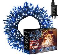 Festive Fix Warm White 20M 200 Led Christmas Lights For Indoor & Outdoor Christmas Decorations Waterproof Powered Christmas Lights