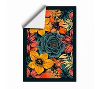 Festive Floral Tapestry Botanical Unframed Wall Art Print A3 (42×29.7cm), Wall Decor for Living Room, Bedroom, Office & Home, Art Gift