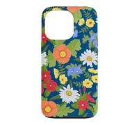 Festive Florals - Multi-color Flowers and Leaves Case for iPhone 13 Pro