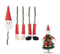 Festive For Xmas Tree Decoration Kit Featuring Snowman and Santa Claus Head with Arms and Legs (A)
