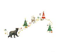 Festive forest Animal Window Clings Xmas Tree Decor Festive forest
