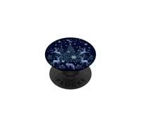 Festive Forest Animals Xmas Whimsigoth Art Episodic Drawing PopSockets Adhesive PopGrip