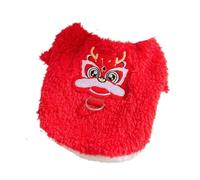 Festive fresh Year Knitted Sweaters for Small and Medium-Sized Dogs (Teddy, Bichon Frise) - Year's Clothing(Lion Dance,XL)