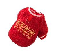 Festive fresh Year Knitted Sweaters for Small and Medium-Sized Dogs (Teddy, Bichon Frise) - Year's Clothing(Fortune Fleece,XXL)