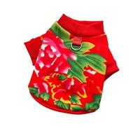 Festive fresh Year Knitted Sweaters for Small and Medium-Sized Dogs (Teddy, Bichon Frise) - Year's Clothing(Flower,XXL)