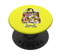 Festive Fruit Penguins Christmas Design for Holiday Cheer PopSockets Adhesive PopGrip