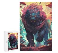 Festive Gift for Adults - Behemoth's Rise A Mythical Beast Unleashed -1, Wooden Brain Teaser for Adults, 1000 PCS - for Quiet Evenings And Focused Play