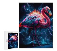 Festive Gift for Adults - Flamingo, Wooden Brain Teaser for Adults, 500 PCS - for Quiet Evenings And Focused Play