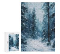 Festive Gift for Adults: Frosty Woods Charm, 300 PCS, Adult Tabletop Puzzle; for Shared Table Time