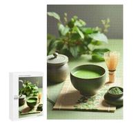 Festive Gift for Adults: Matcha Tea Ceremony Still Life, 1000 PCS, Adult Tabletop Puzzle; for Shared Table Time