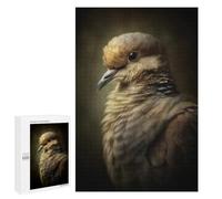 Festive Gift for Adults: Mourning Dove Portrait, 1000 PCS, Adult Tabletop Puzzle; for Shared Table Time