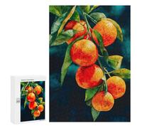 Festive Gift for Adults: Vibrant Oranges on Branch Watercolor Art, 300 PCS, Challenging Puzzle for Adults - for A Rewarding Weekend Challenge
