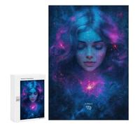 Festive Gift for Adults: Virgo Zodiac Sign Art, 300 PCS, Challenging Puzzle for Adults - for A Rewarding Weekend Challenge