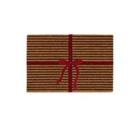 Festive Gift Wrapped Coir Door Mat - 40x60 cm - 40X60 cm