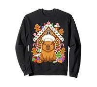 Festive Gingerbread Capybara Chef Christmas Capy Holiday Sweatshirt