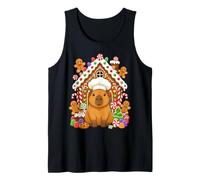 Festive Gingerbread Capybara Chef Christmas Capy Holiday Tank Top