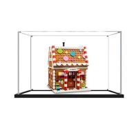 Festive Gingerbread House Acrylic Display Case for Lego 40809, Clear Dustproof Storage Box (Model Not Included) (Mirror 2MM)