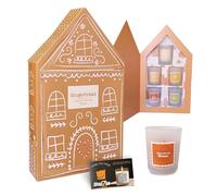Festive Gingerbread Scented Votive Candle Gift Set - 5 x 45g Small Jar Candles, Sweet & Spicy Fragrances - Christmas Gifts for Women, Gingerbread Xmas Decorations - Includes ShopZee Safety Tips Guide