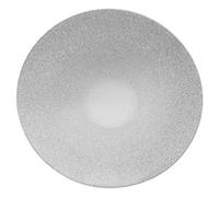 Urbn-Living Silver - 15Cm Festive Silver Mirror Plate With Glitter