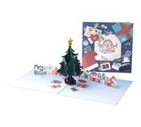 Festive Glow Christmas City Pop Up Card