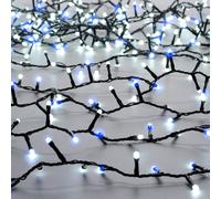 Festive Glow Worm 18.98M Blue & White LED Multi-Function String Lights - 760 Lights