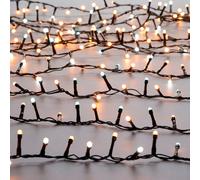 Festive Glow Worm 18.98M Warm White & White LED Multi-Function String Lights - 760 Lights