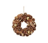 Festive Gold Balls & Berries Wreath - 30Cm (12") Diameter (P027743)