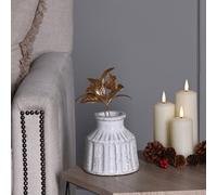 Festive Gold Effect Leaves Christmas Pick, (L) 190mm X (W) 100mm