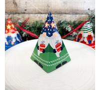 Festive Gonk Christmas Crackers - Red & Green Holiday Party Crackers Set of 6 for Christmas Celebrations