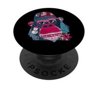 Festive Gorilla With Snowman Patch PopSockets Adhesive PopGrip