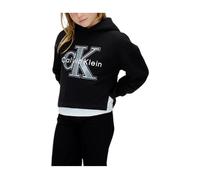 Festive Graphic Hoodie- female- Calvin Klein- Kids Sweatshirts- Black- 4 Y- Kids 4 Y