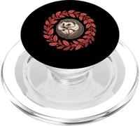 Festive Hedgehog In Holly Wreath Christmas Winter Woodland PopSockets PopGrip for MagSafe