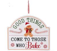 Festive Holiday Decorations Mini Iron Merry Christmas Welcome Sign with Rust Resistant Metal Construction, UV Printed Text, Compact Size for Placement (B)