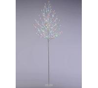 Festive Indoor Or Outdoor Christmas Aurora Multi Coloured Led Twig Tree - 180Cm